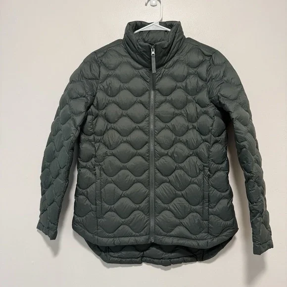 Lands' End NWT Green HyperDry 800 FP Down Fill Quilted Jacket Size XS - Picture 1 of 8
